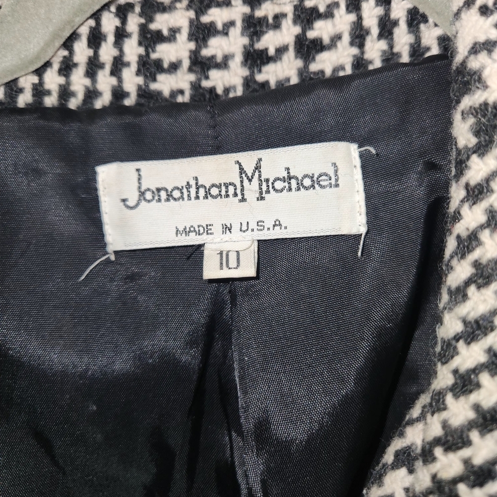 Vintage Jonathan Michael Houndstooth Coat - Picture 2 of 4